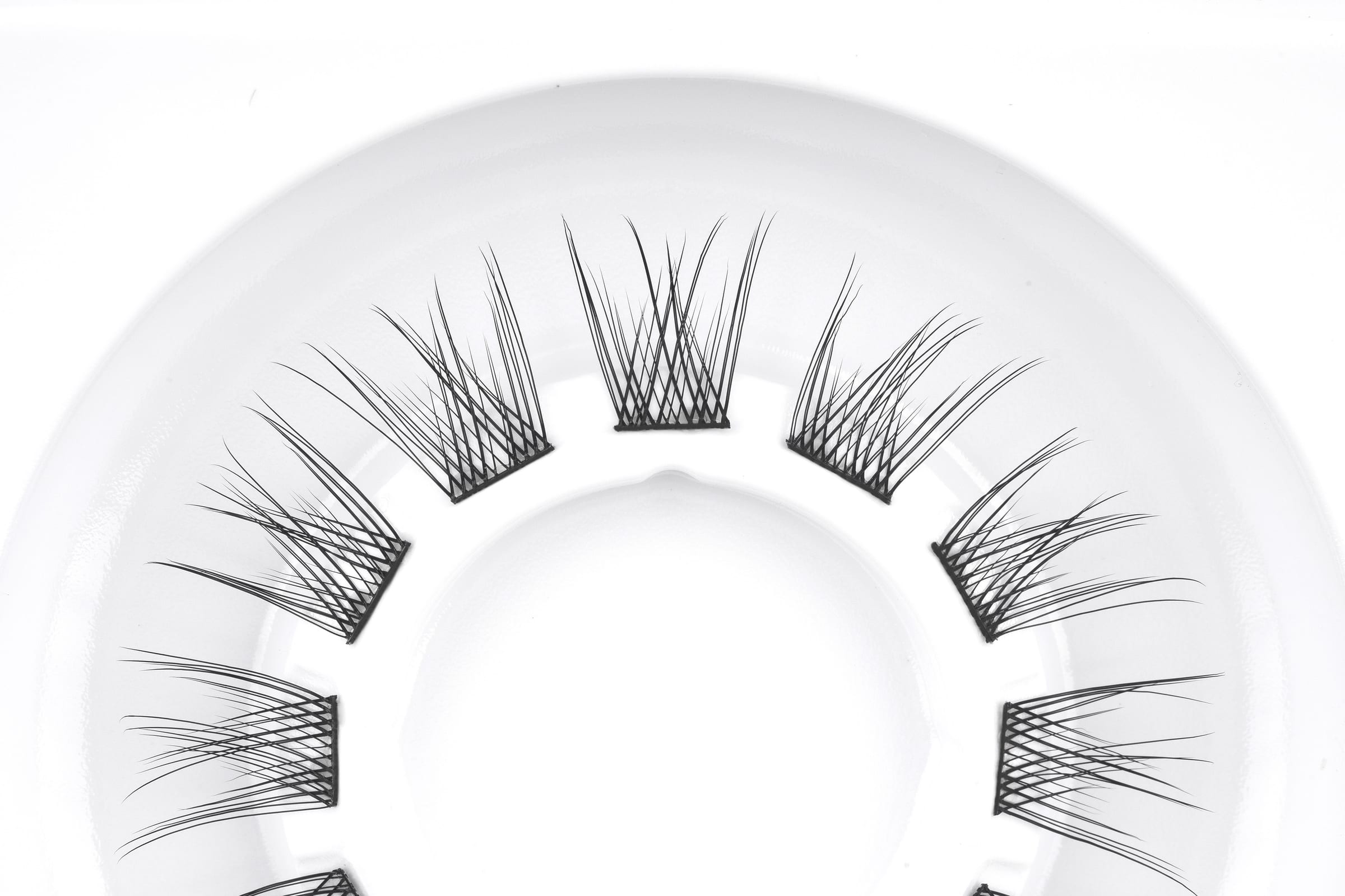 Original photograph of LSYW linked-band DIY lash segments