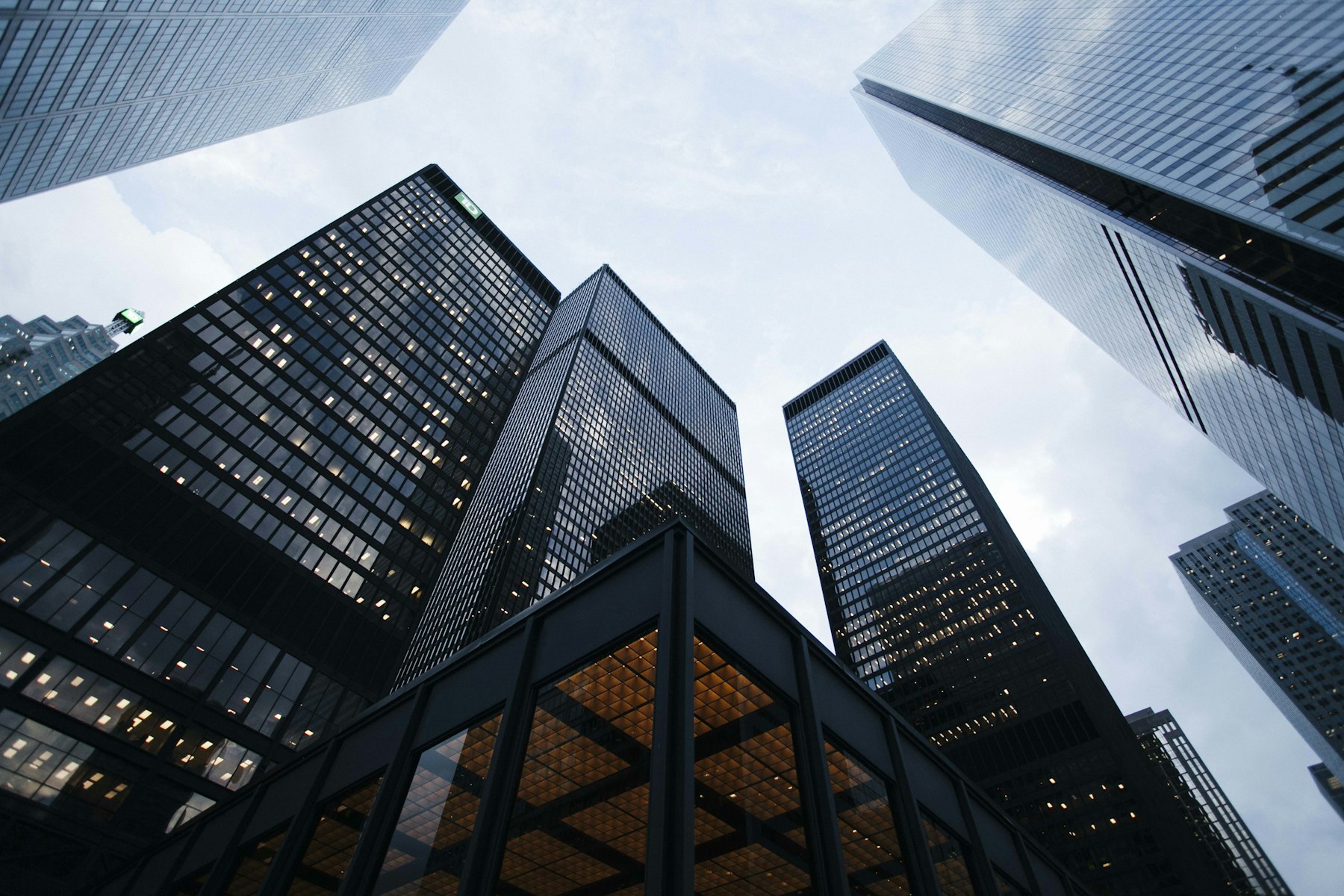 Modern office-building visual representing global beauty operations and supply coordination