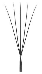 Strukturillustration schmaler 5D-W-Wimpernextensions